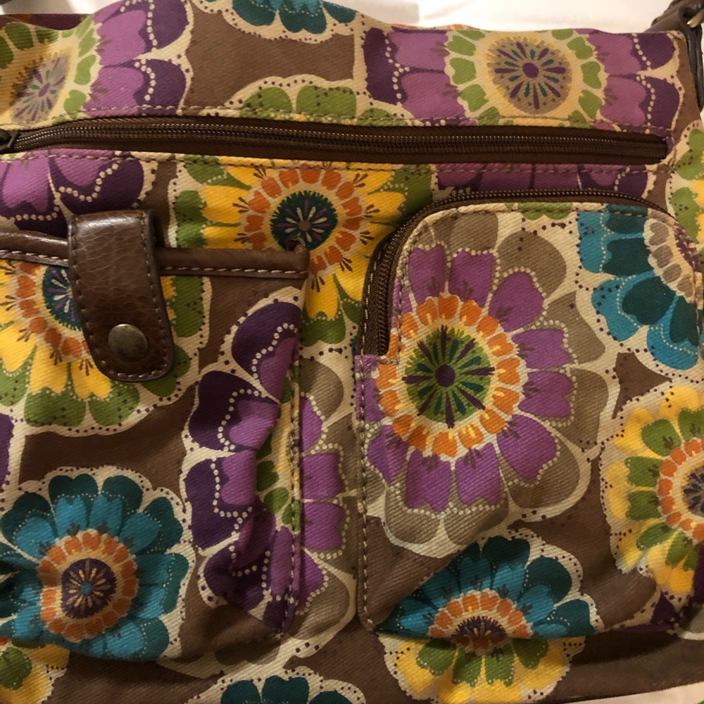 Relic Multi Colored Flowered Purse - image 2